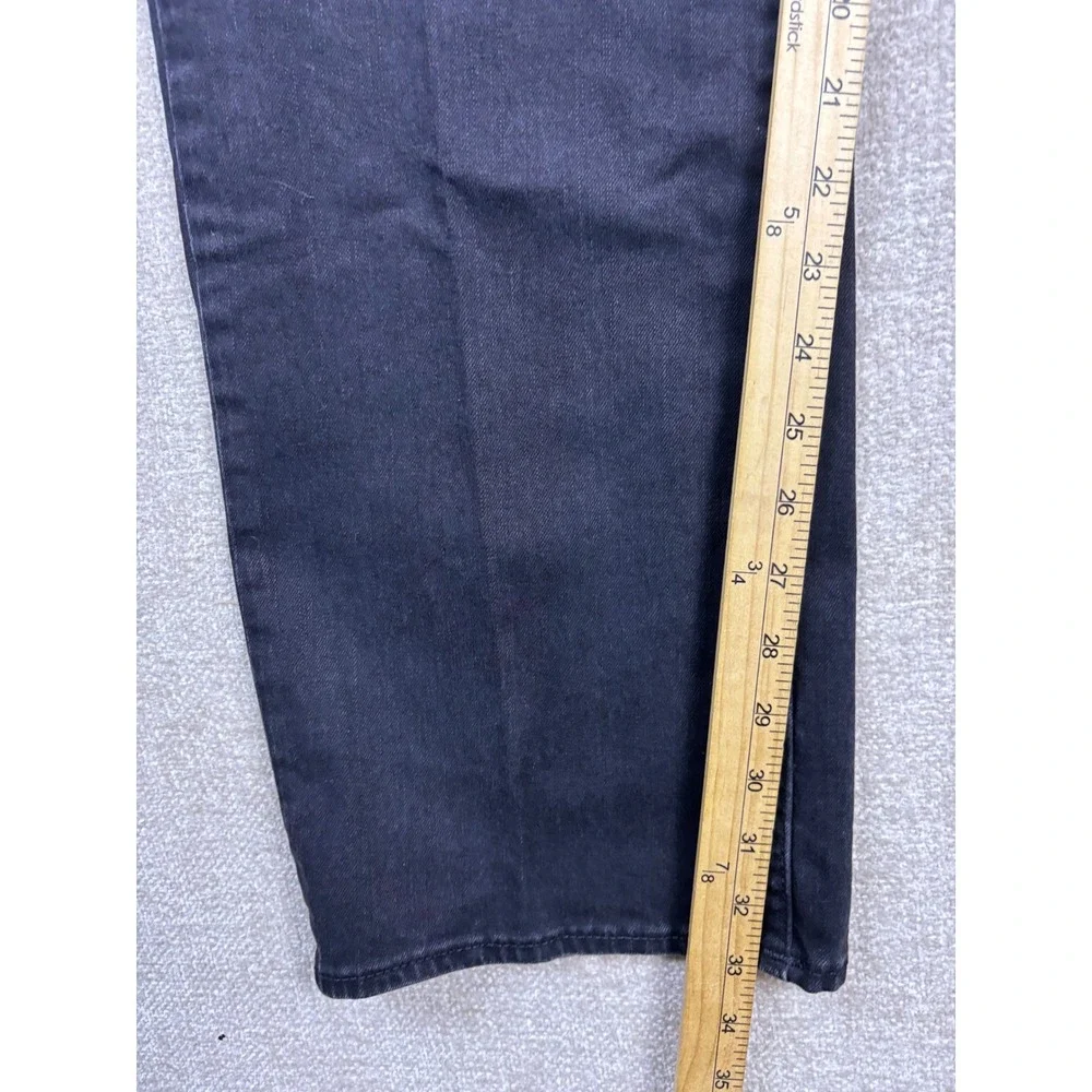 True Religion Mens Black Straight Leg Flap Pocket Jeans Size 40
